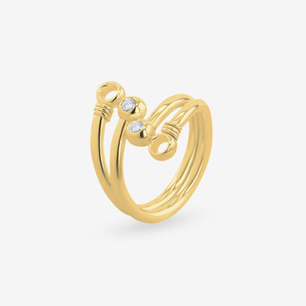    Singula-jewelry-double-gold-celestial-circle-diamonds-women-ring