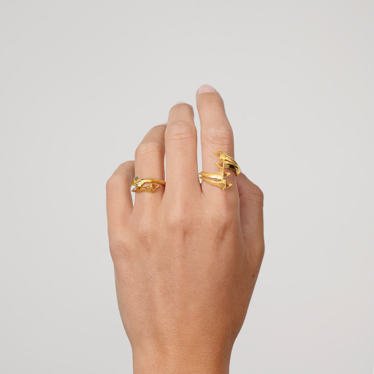 Singula-jewelry-gold-cupids-arrow-rings-women