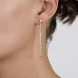   Singula-jewelry-gold-arrows-rain-long-earrings