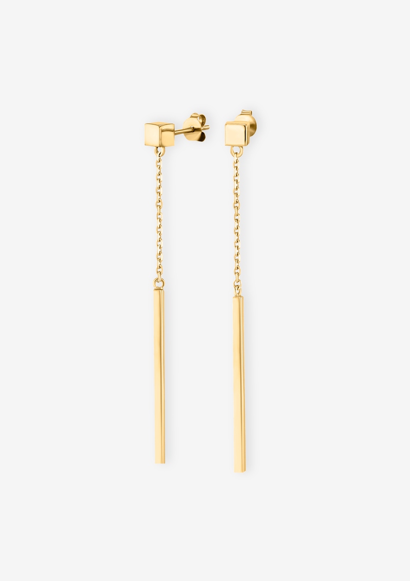    Singula-jewelry-gold-cube-rain-long-earrings