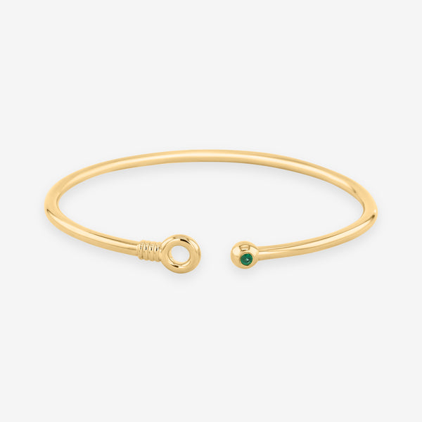    Singula-jewelry-gold-emerald-celestial-circle-bangle-women-bracelet