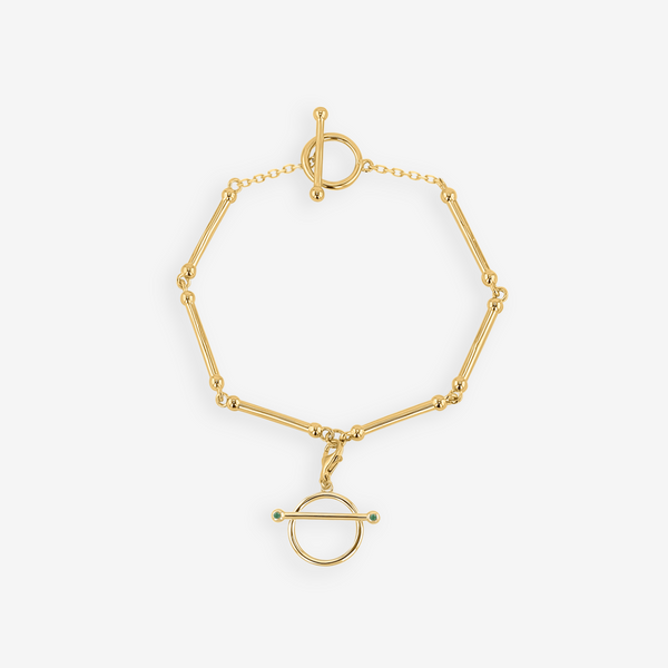 Singula-jewelry-gold-emeralds-infinity-round-bracelet-women
