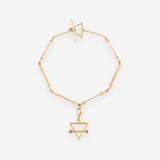    Singula-jewelry-gold-rubies-humanity-triangle-bracelet-women