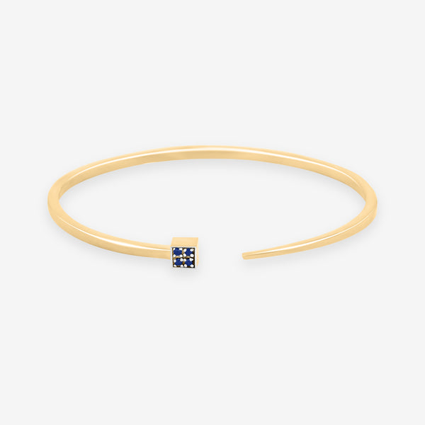    Singula-jewelry-gold-sapphires-divin-nail-bangle-women-bracelet