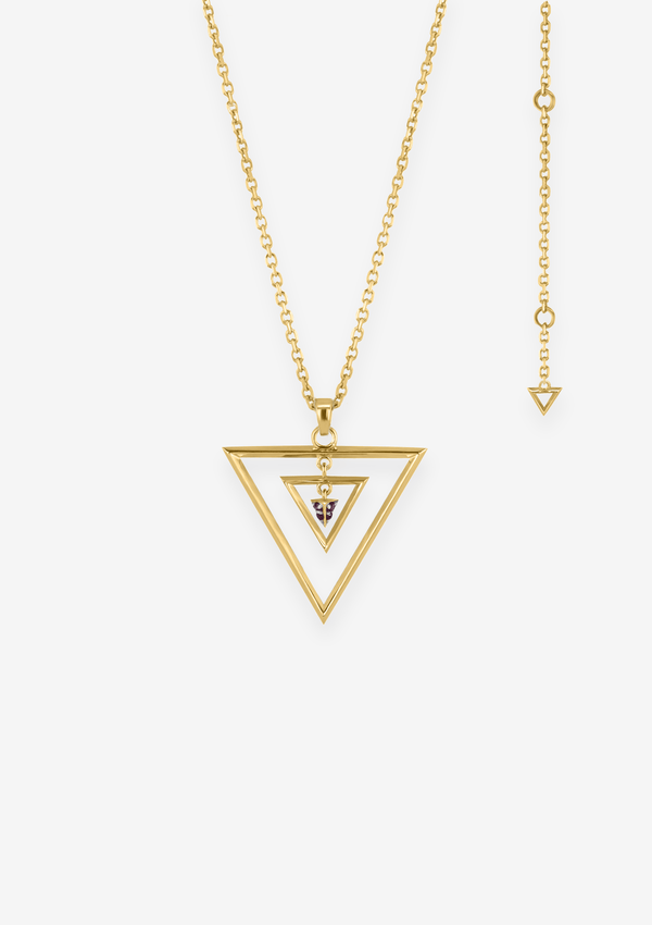 Singula-jewelry-gold-triangle-humanity-gems-unisex-necklace