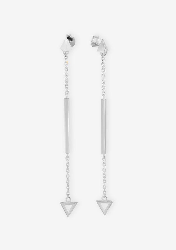    Singula-jewelry-silver-arrows-rain-long-earrings