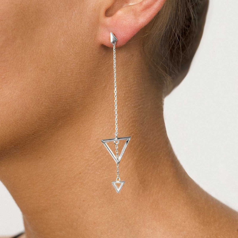       Singula-jewelry-silver-asymetric-humanity-long-earrings-right