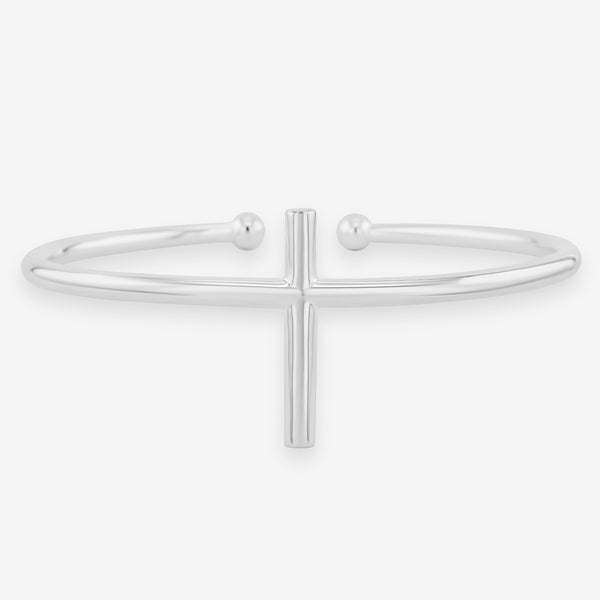    Singula-jewelry-silver-axis-bangle-men-bracelet