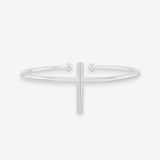    Singula-jewelry-silver-axis-bangle-women-bracelet