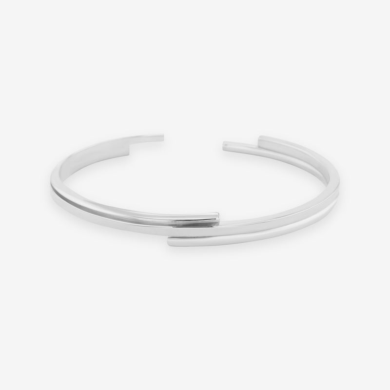    Singula-jewelry-silver-crossroads-bangle-women-bracelet