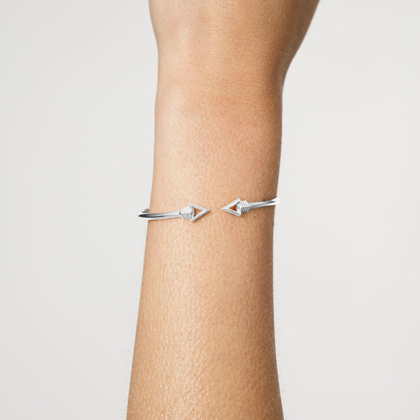     Singula-jewelry-silver-cupids-arrow-bangle-bracelet-women