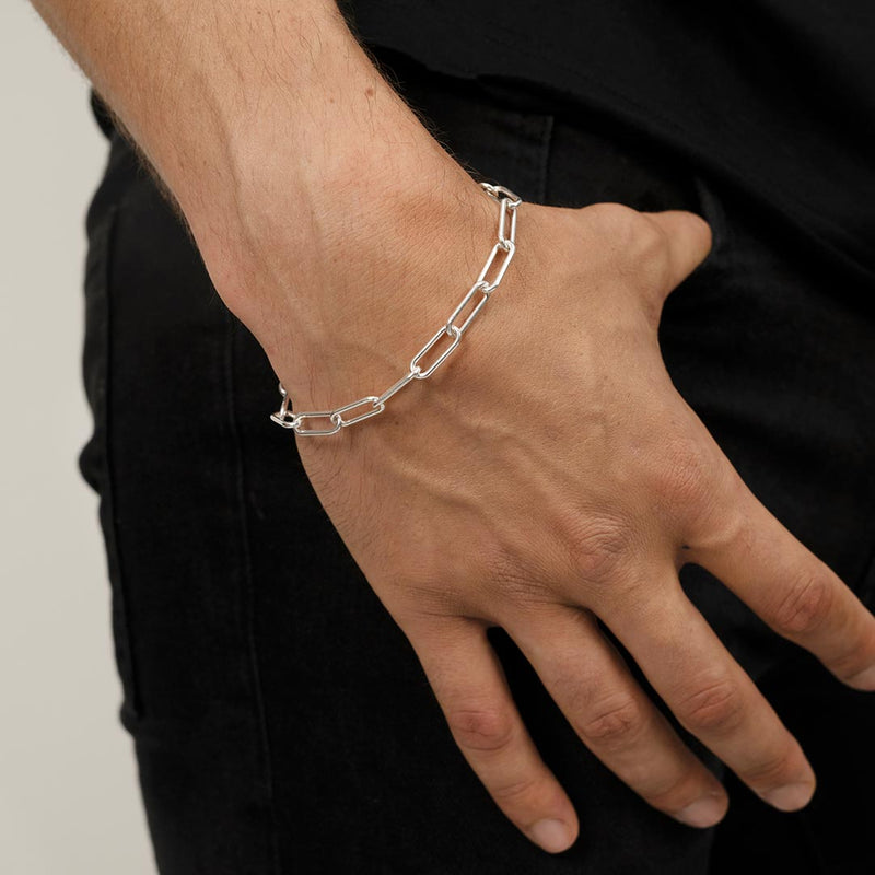    Singula-jewelry-silver-freedom-chain-bracelet-men