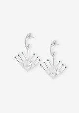    Singula-jewelry-silver-gems-third-eye-earrings