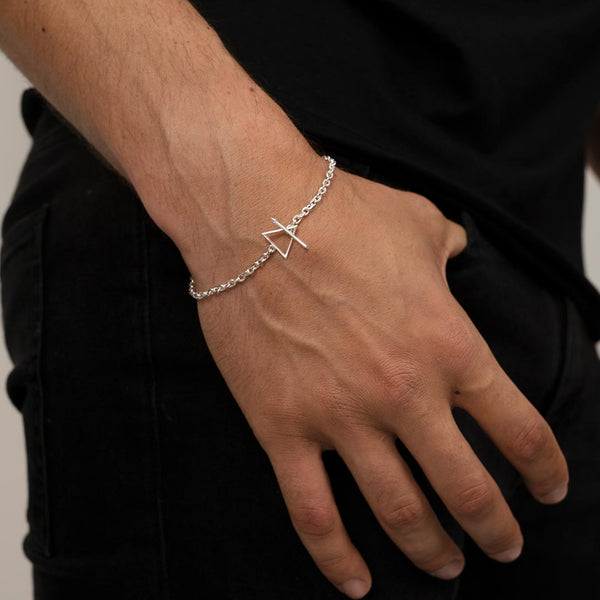 Singula-jewelry-silver-humanity-chain-bracelet-men