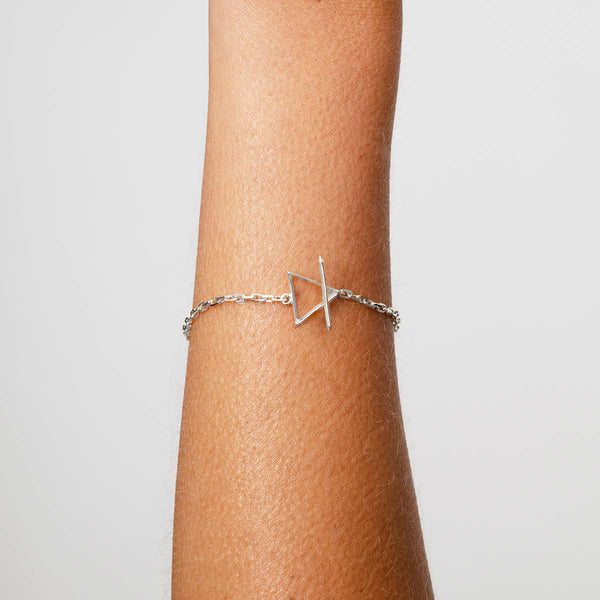 Singula-jewelry-silver-humanity-chain-bracelet-women