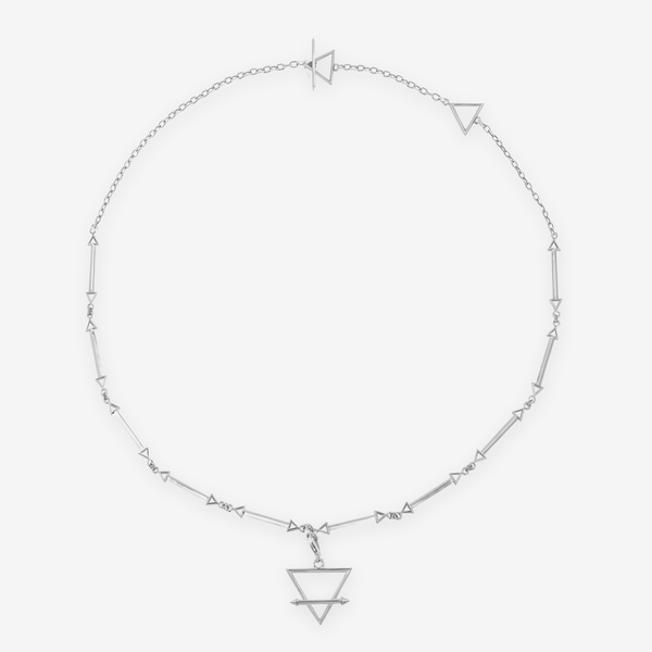    Singula-jewelry-silver-humanity-triangle-choker-men