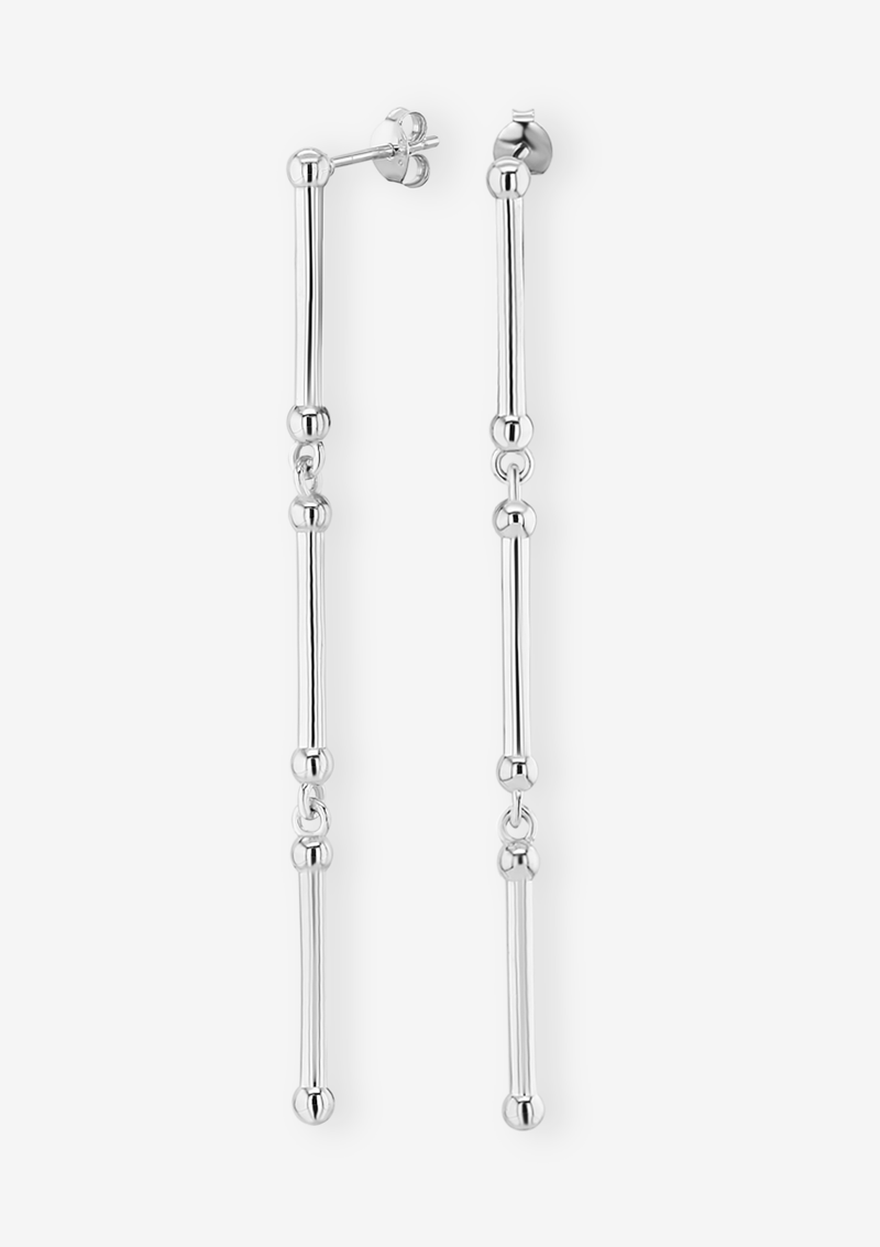    Singula-jewelry-silver-infinity-long-earrings