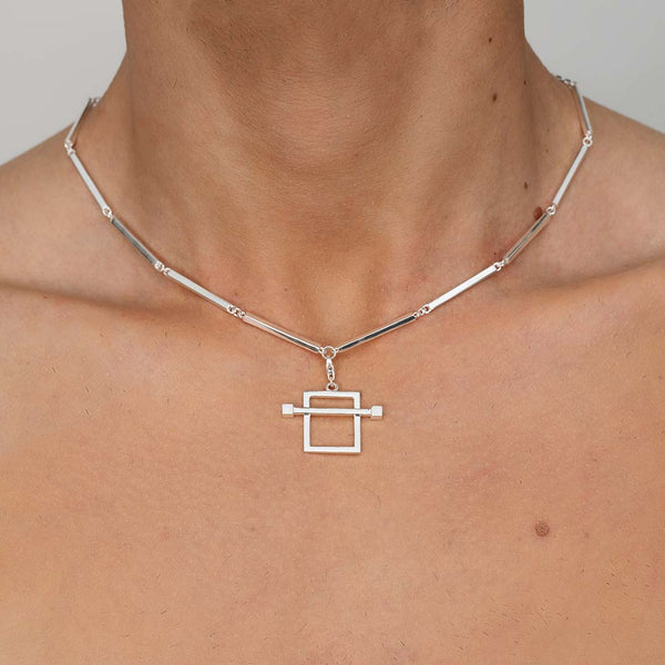    Singula-jewelry-silver-magnicity-choker-men