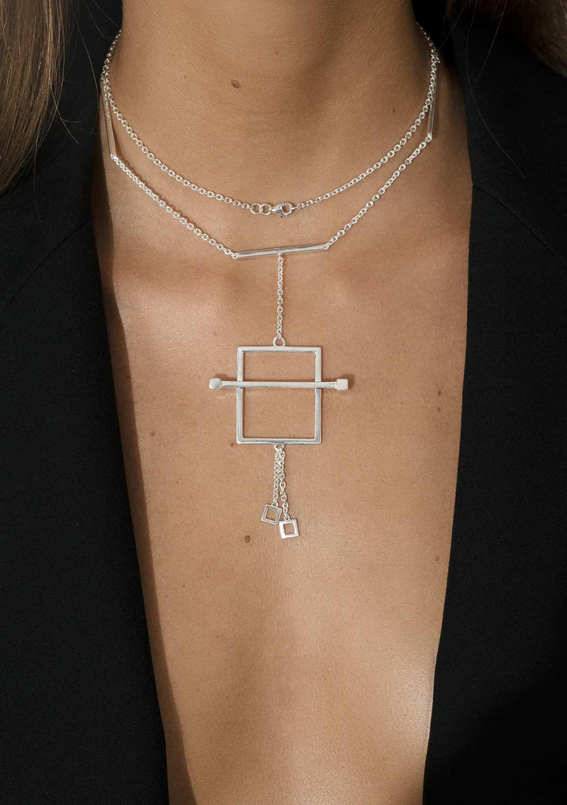 Singula-jewelry-silver-magnicity-pendulum-chaplet-choker-women