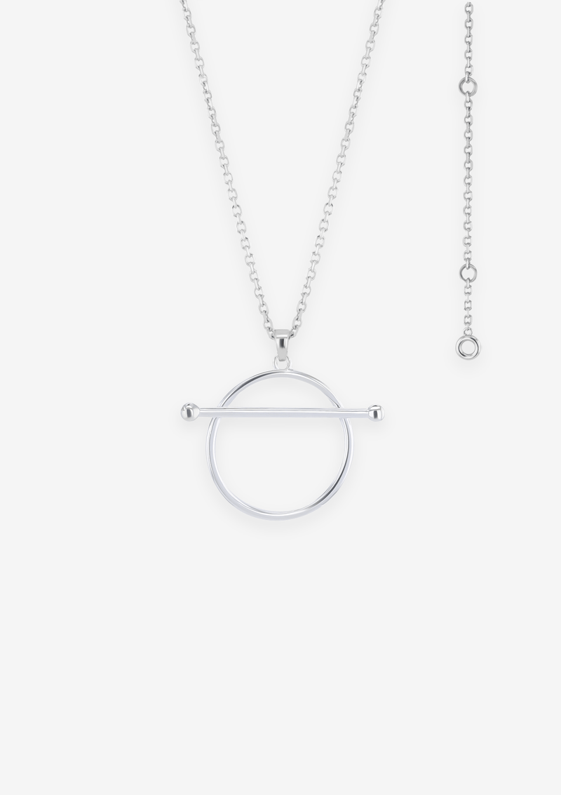 Singula-jewelry-silver-round-infinity-unisex-necklace