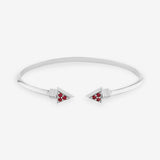    Singula-jewelry-silver-rubies-cupid_s-arrow-bangle-women-bracelet