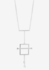 Singula-jewelry-silver-square-magnicity-pendulum-unisex-chaplet