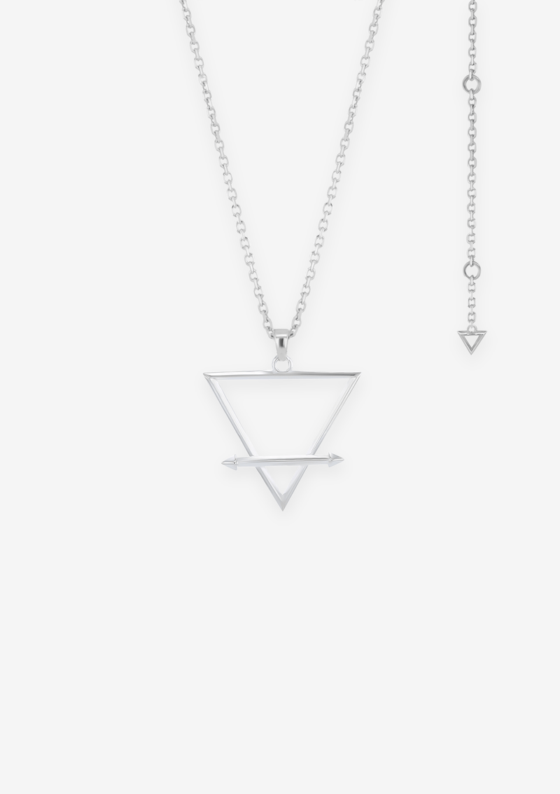 Singula-jewelry-silver-triangle-humanity-unisex-necklace