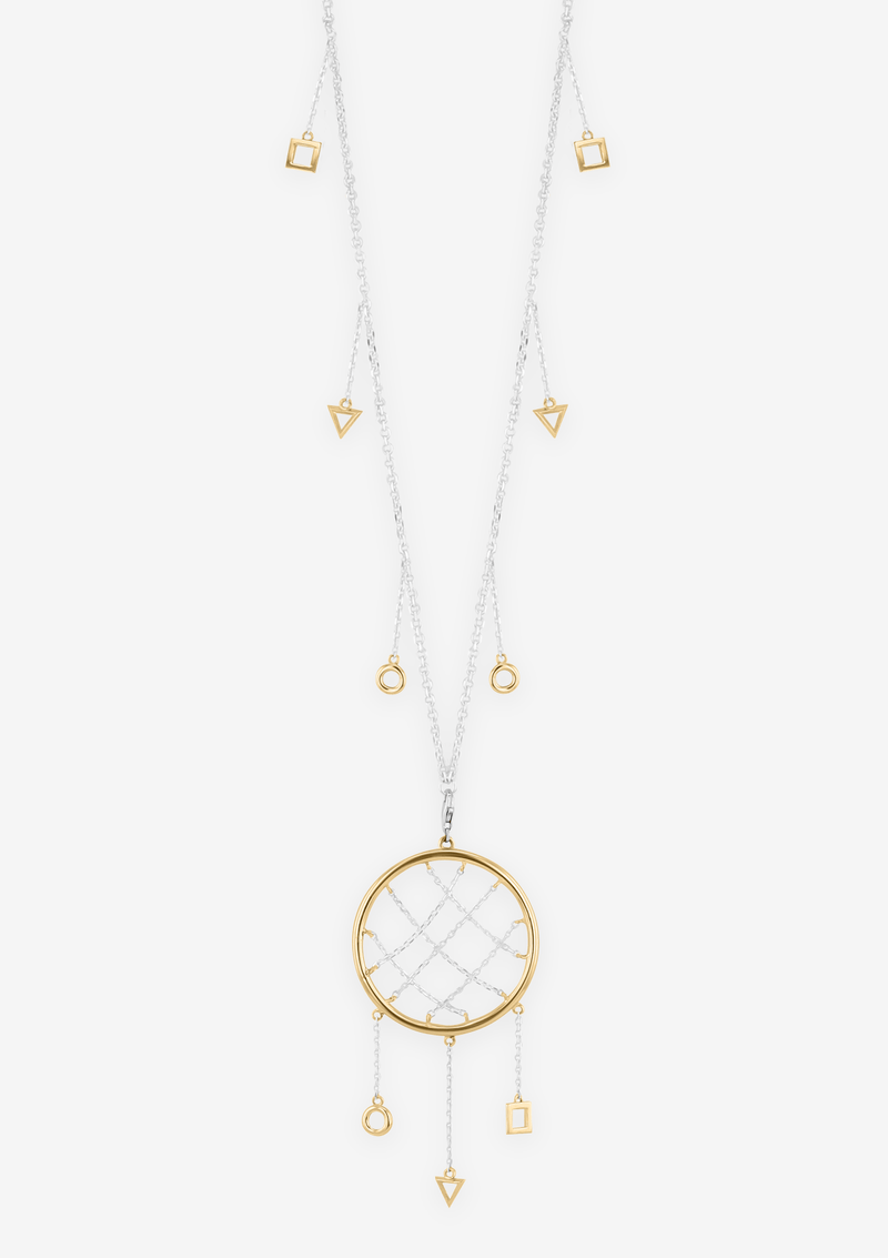 Singula-jewelry-two-tones-dream-catcher-unisex-chaplet